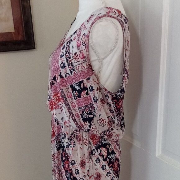 TRIXXI CLOTHING COMPANY Women's Criss Cross Detail Maxi Dress (Size XL) "FLORAL" - Picture 7 of 9